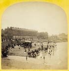 Beach and Bathing Machines [Blanchard Stereoview 1860s]